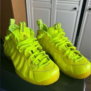 Volt Green Nike Foamposite size 10